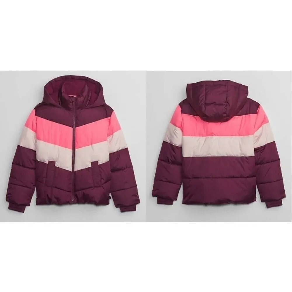 Gap Kids‎ ColdControl Max Puffer Jacket Water Resistant Lined Quilted Hoodie